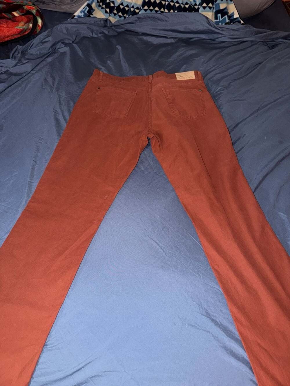 Lloyd's Men's Rust Red Fine Wale Corduroy Pants Size 36x32